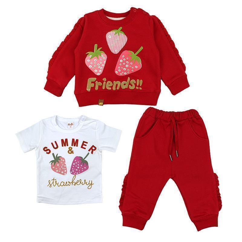 Conjunto de niña bebe AURORA FRESA